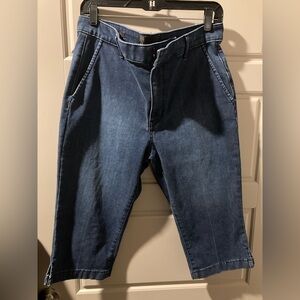 White House Black Market Indigo Denim Capris